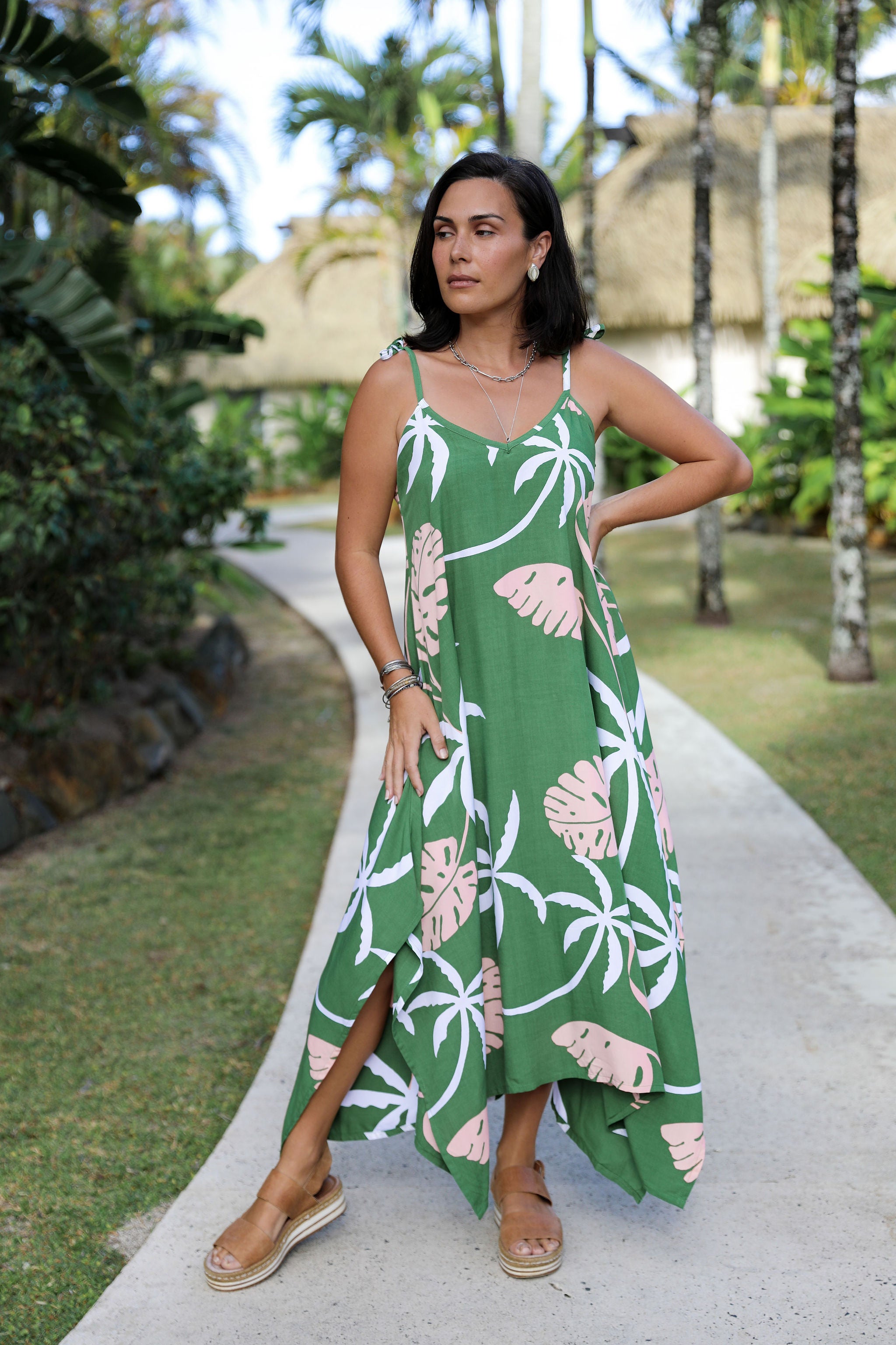 Kale Coco Shadow Motu Maxi Dress