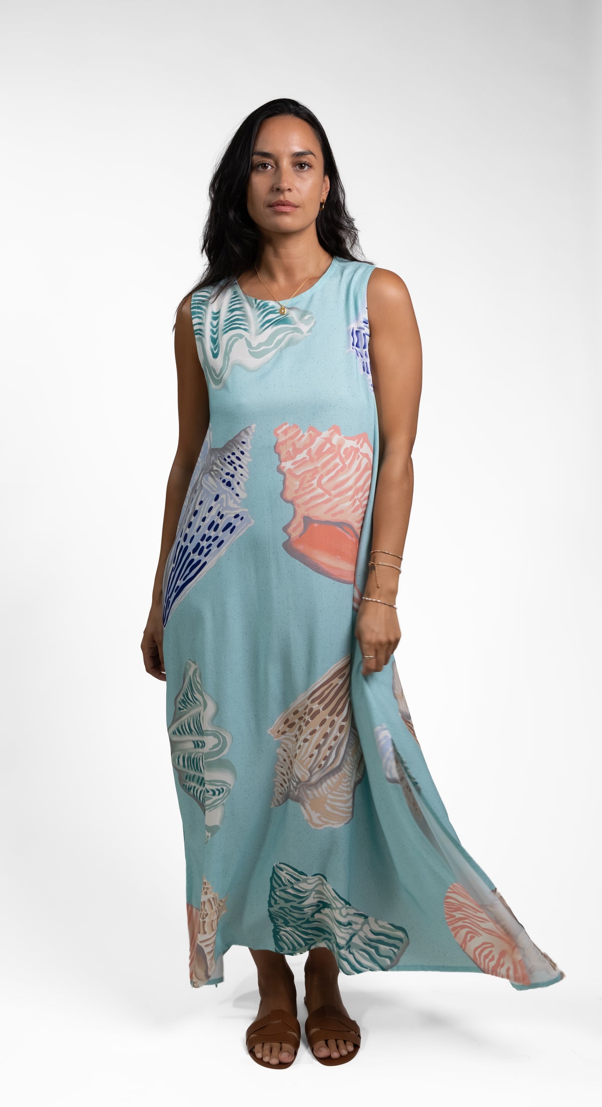 Aqua Poreo Mere Midi Dress