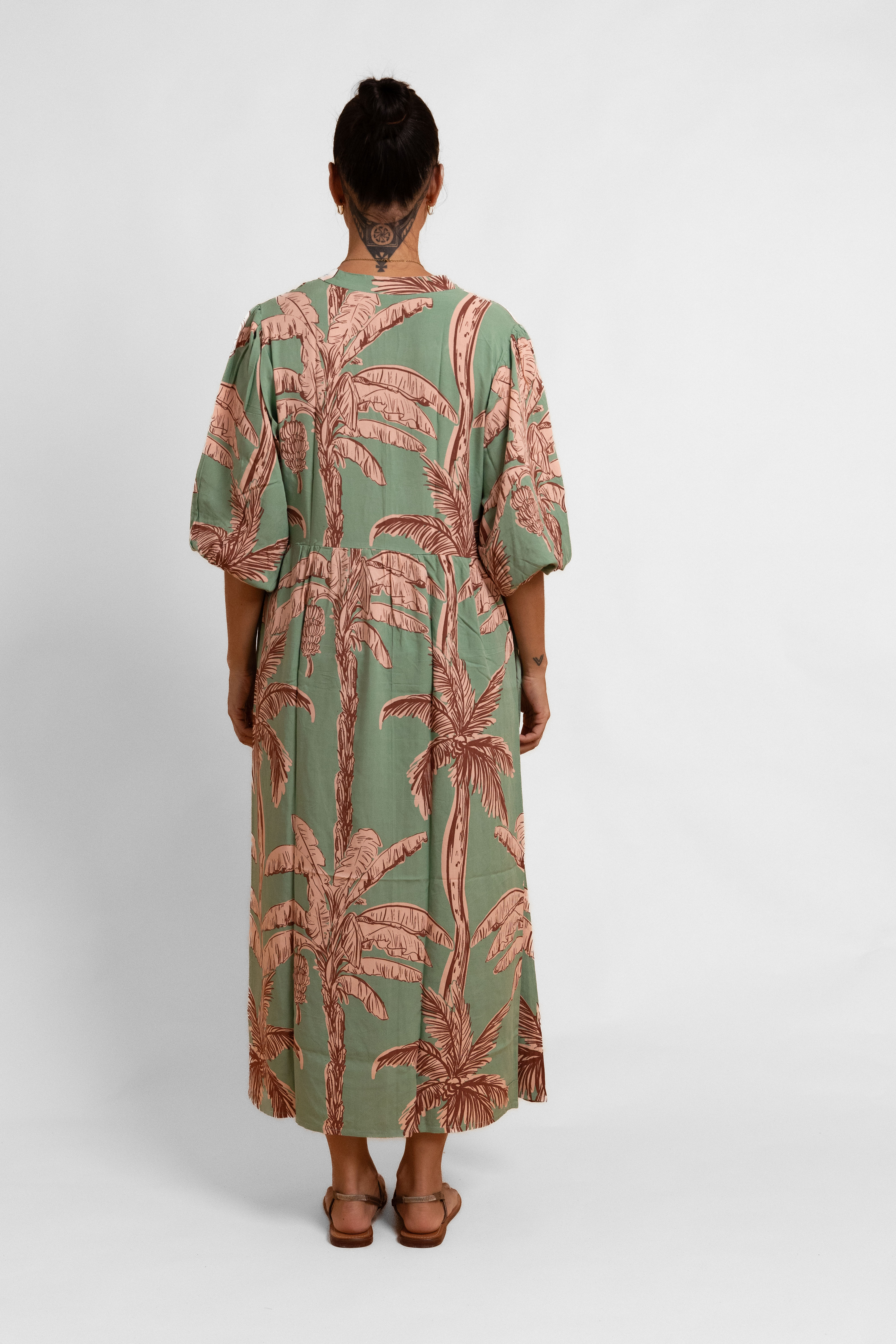 Green Coco Palm Tina Mumu