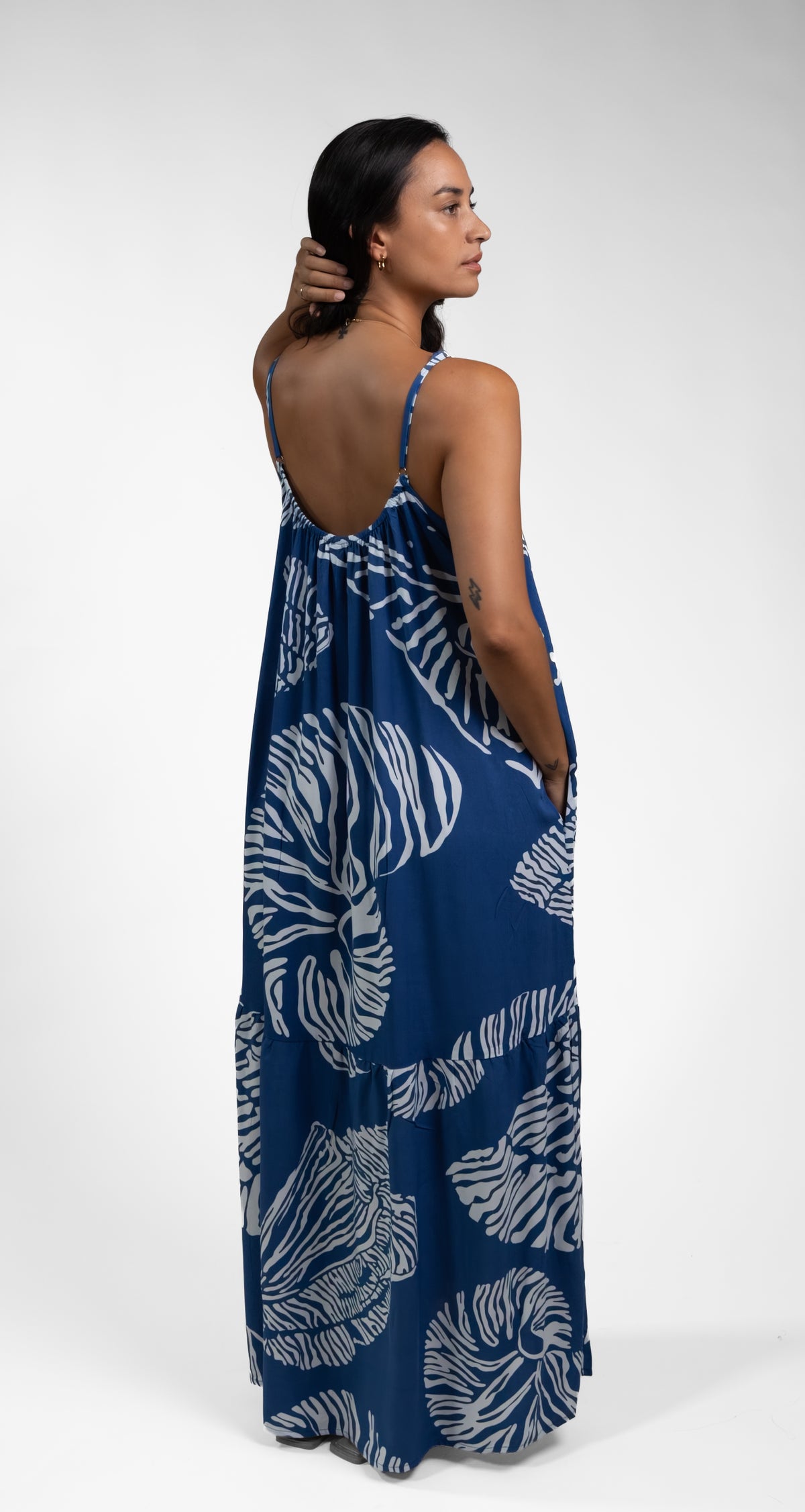 Navy Moana Shell Rama Maxi