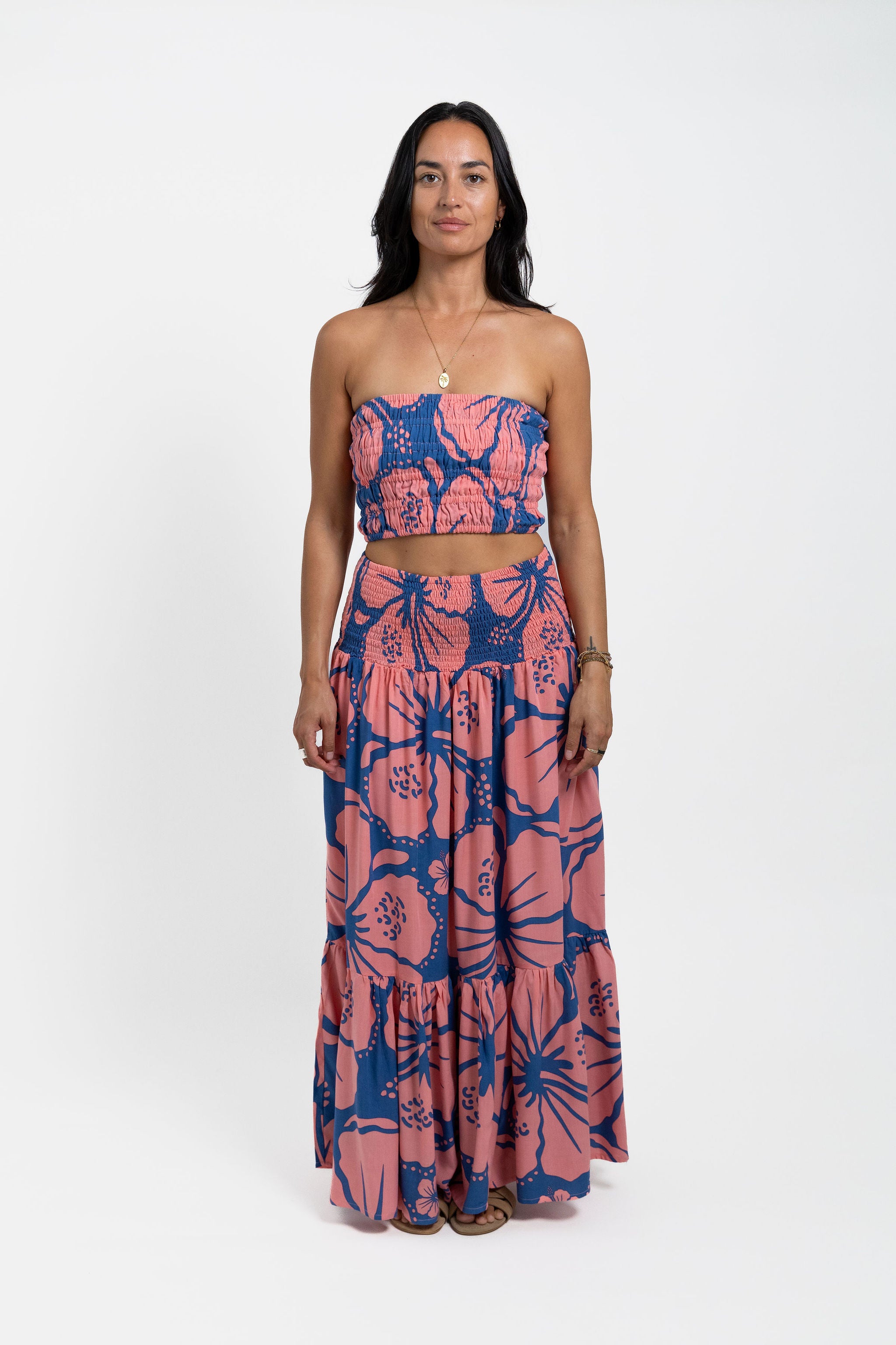 Peach Kaute Ora Kristina Maxi Skirt