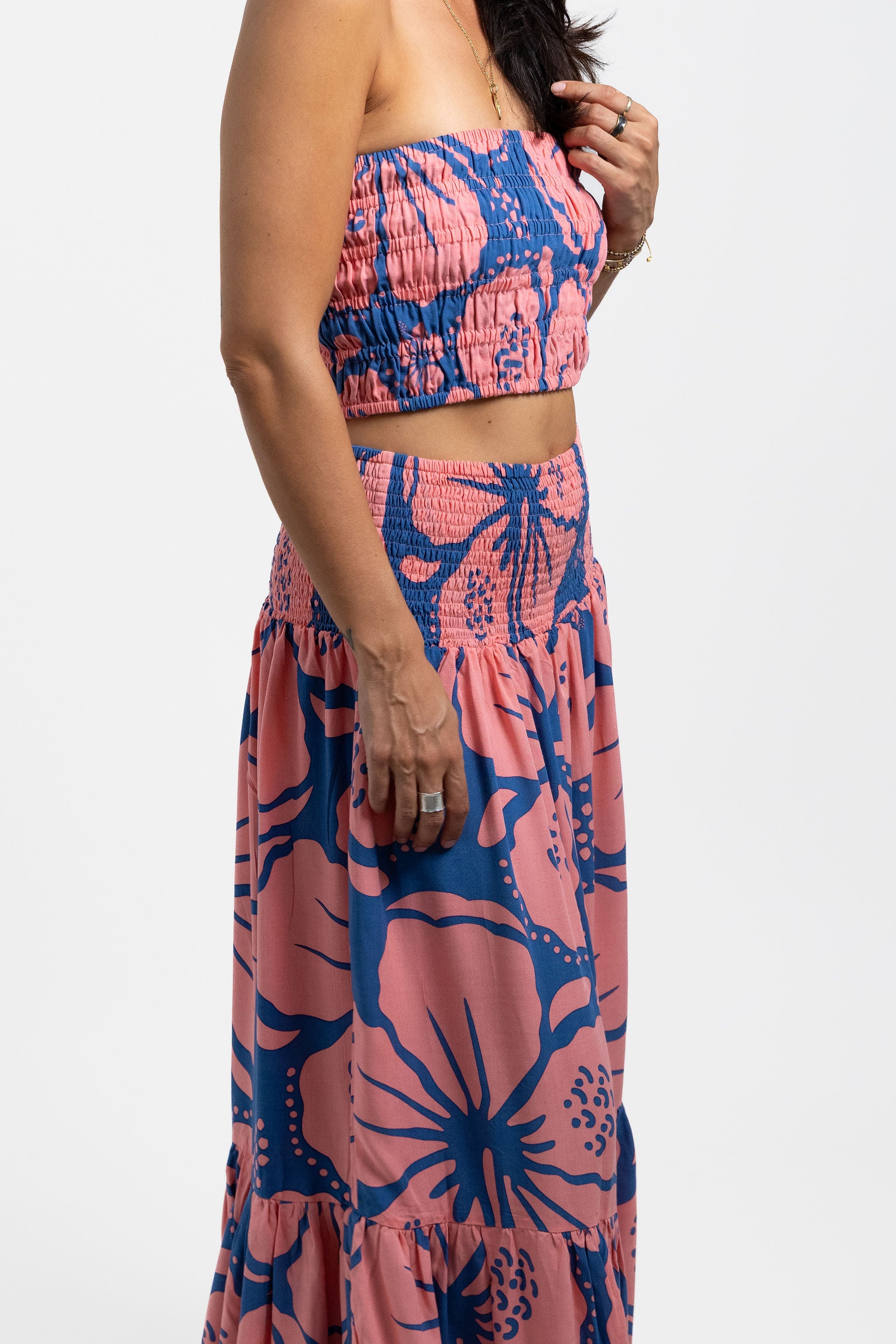 Peach Kaute Ora Kristina Maxi Skirt