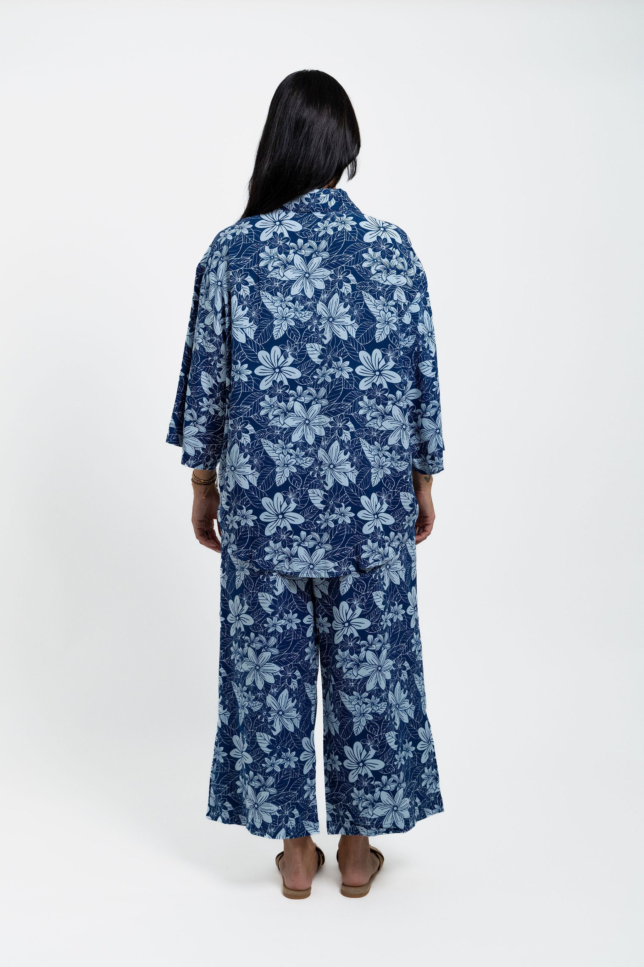 Blue Tiare Garden Nohanna Shirt