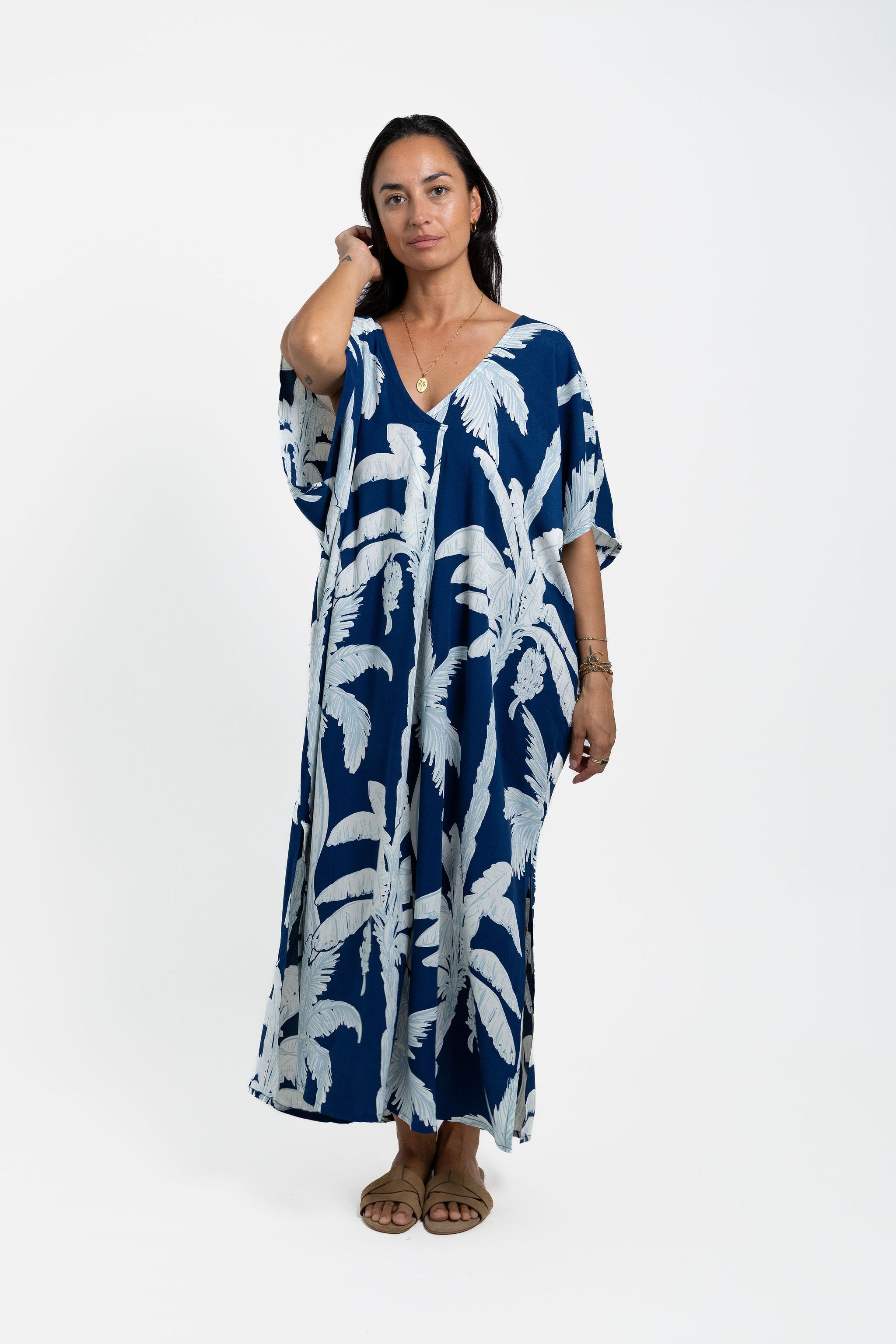 Blue Moana Coco Palms Mana Kaftan