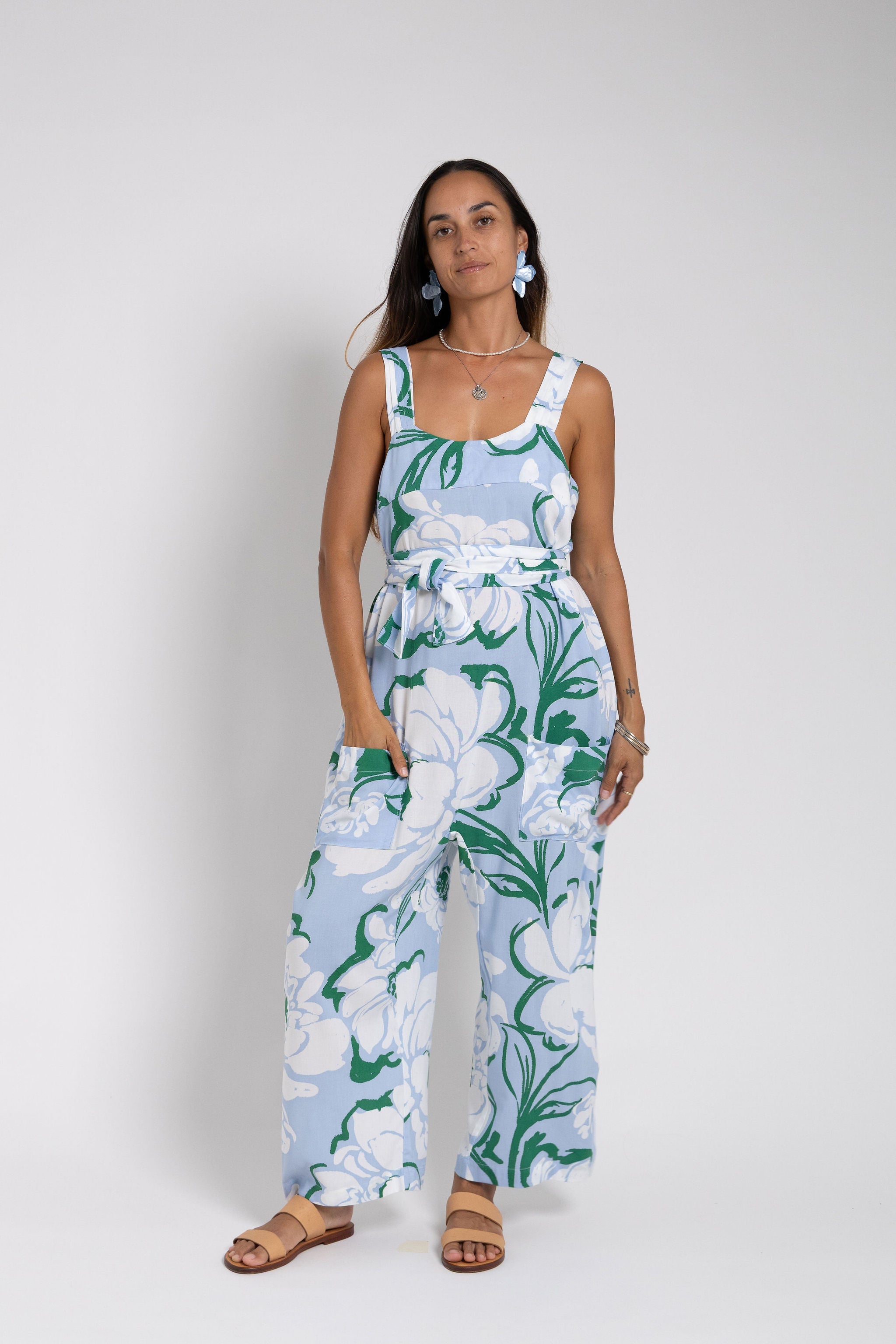 Summer Blue Taina Minar Jumpsuit
