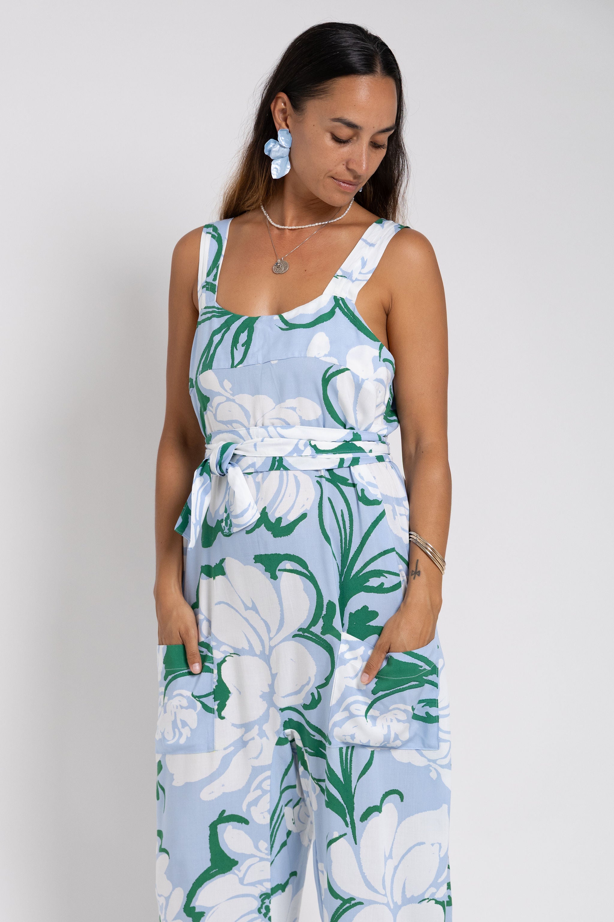 Summer Blue Taina Minar Jumpsuit