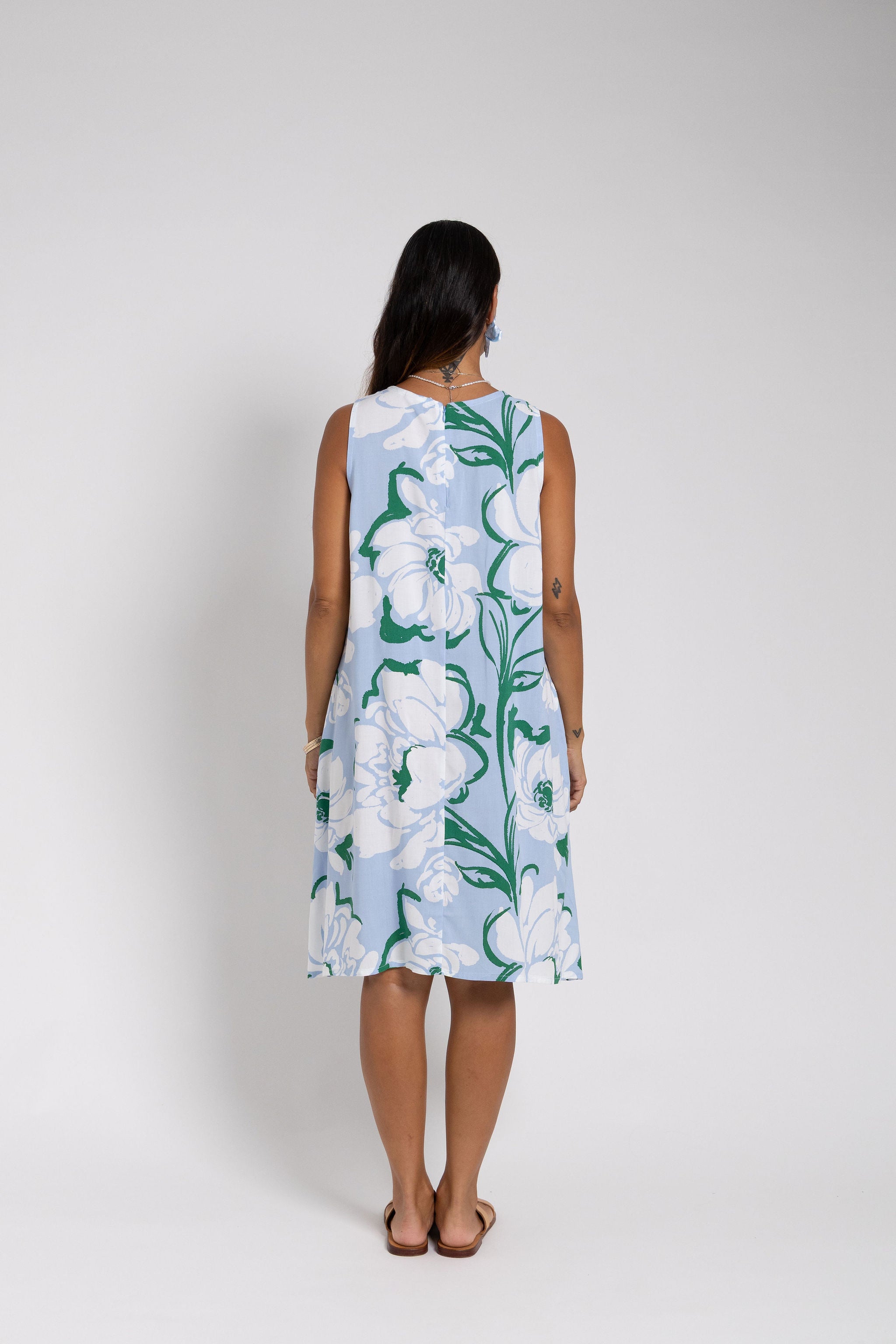 Summer Blue Taina Mini Mere Dress