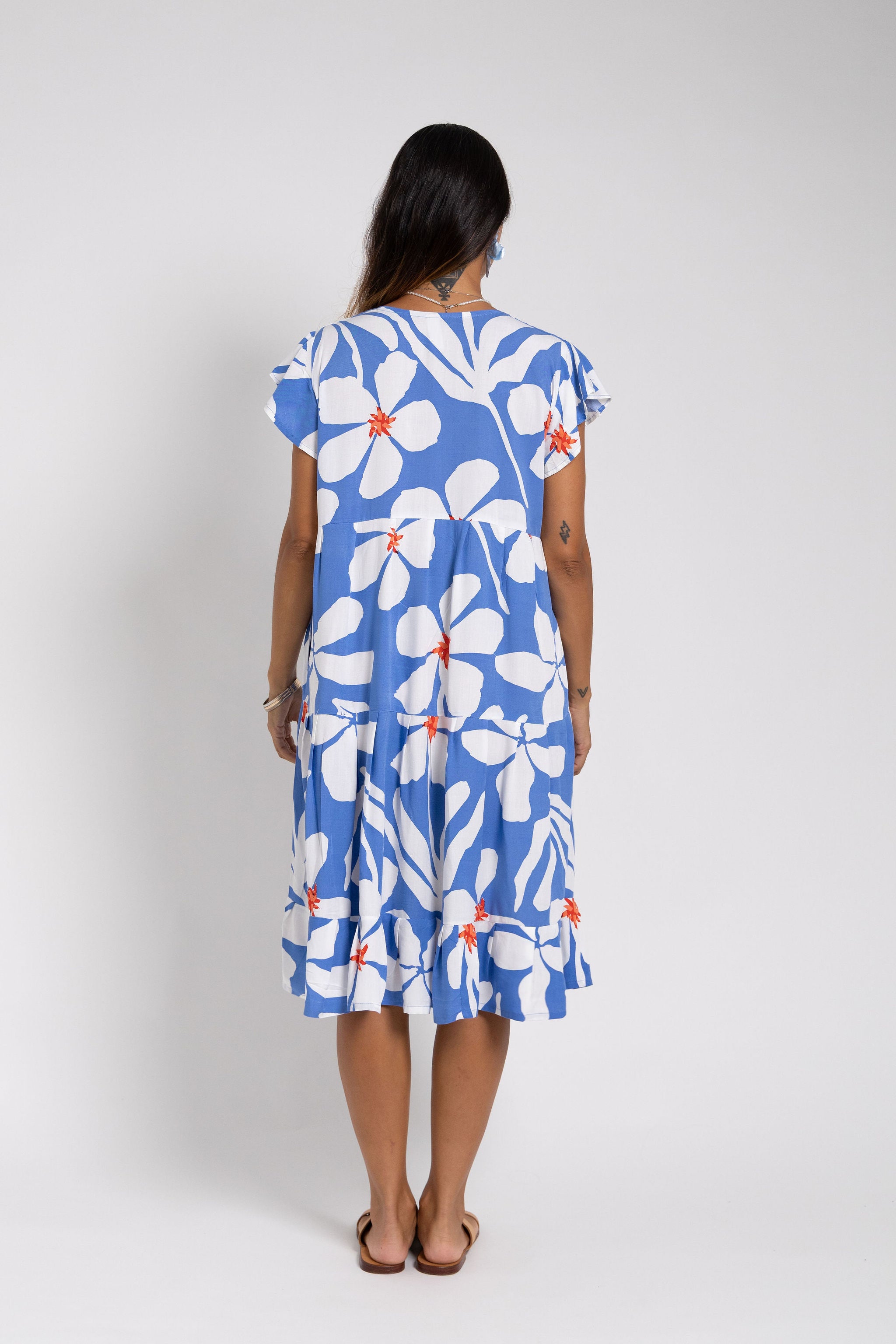 Blue Day Garden Tia V Neck Dress