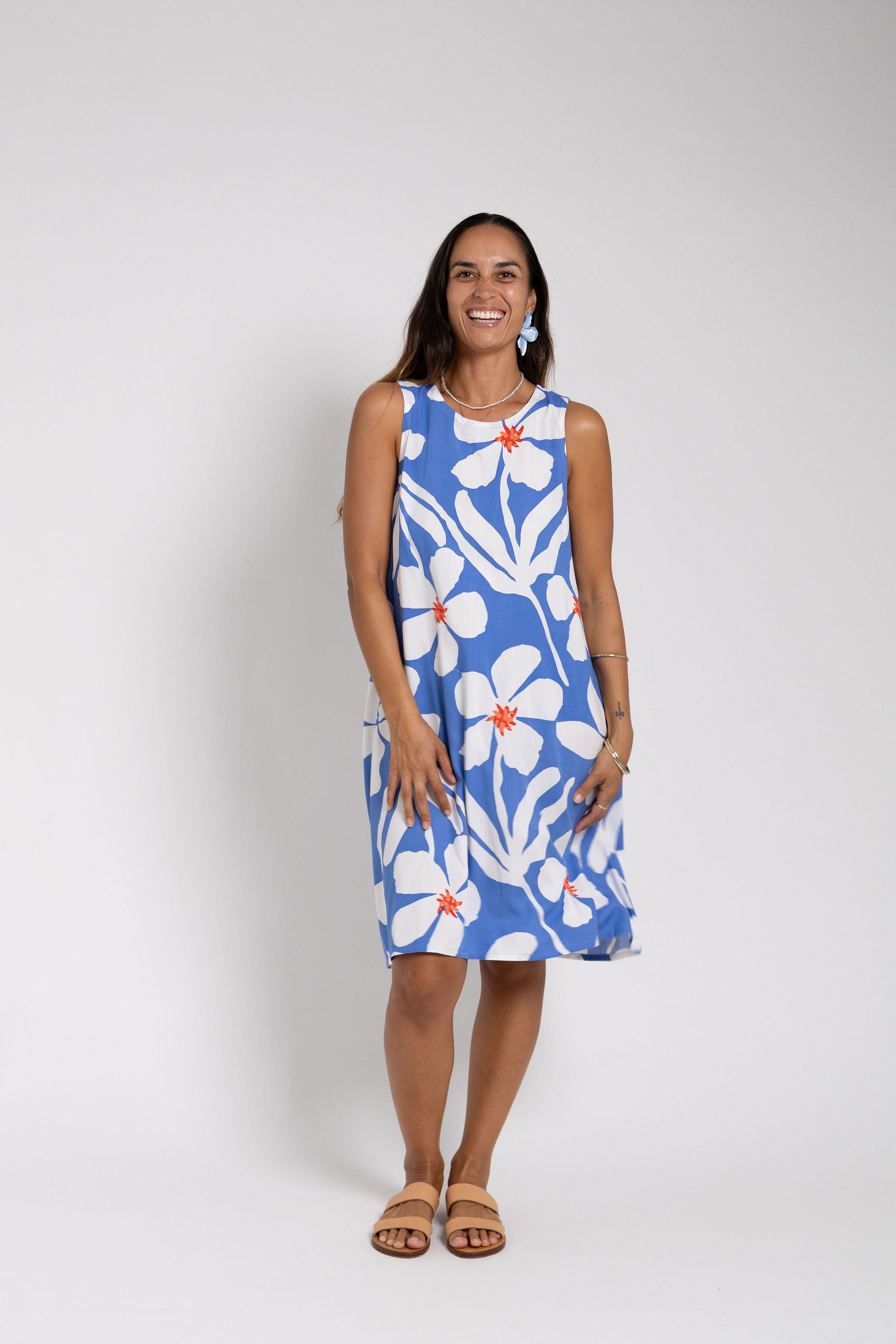 Blue Day Garden Mini Mere Dress