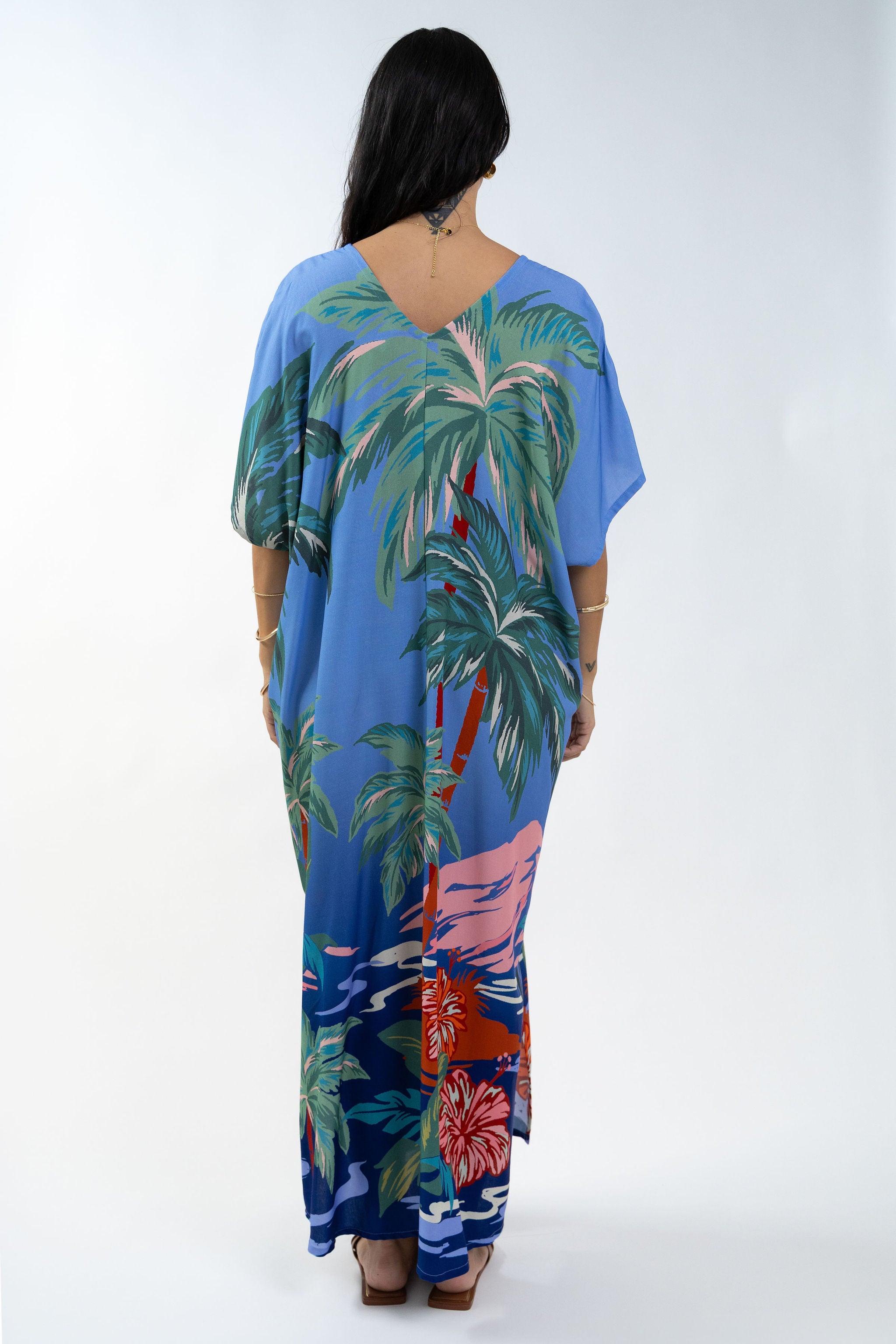 Blue Island Sunset Mana Kaftan