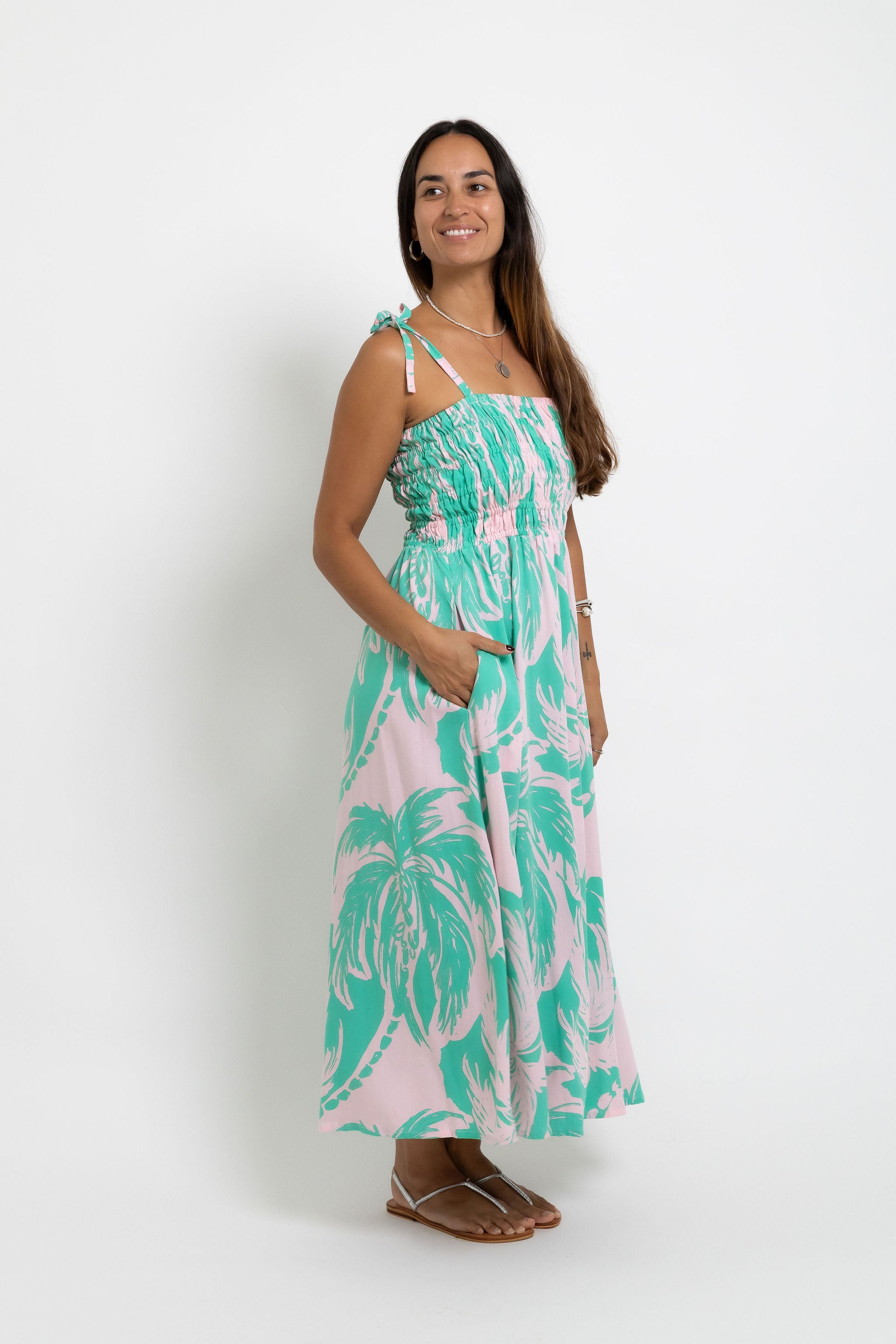 Pink Jade Coconut Swell Chloe Dress