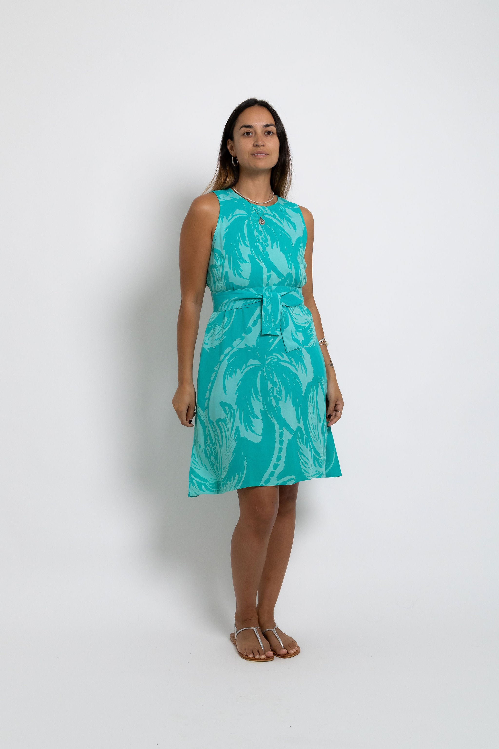 Aqua Jade Coconut Swell Mini Mere Maxi Dress