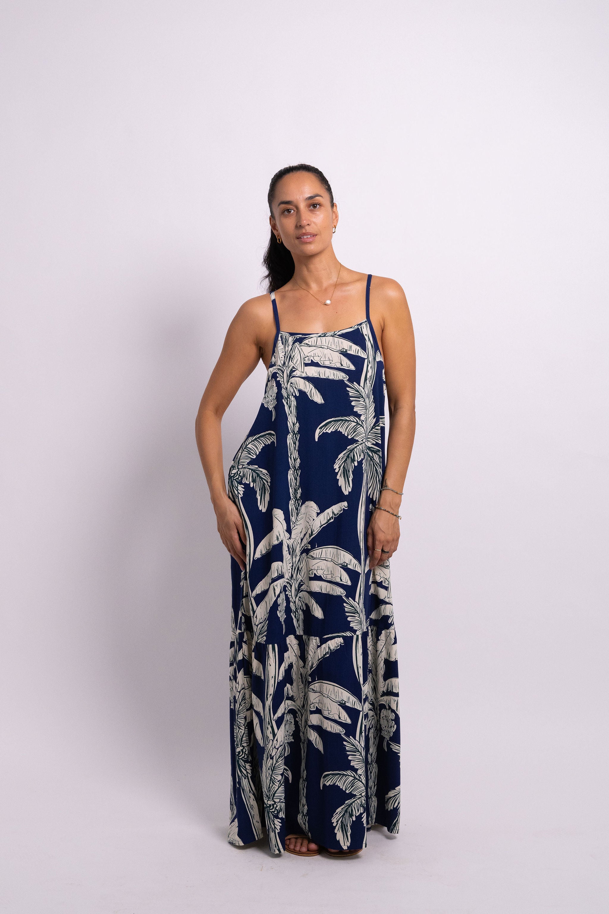 Navy Coco Palm Rama Maxi