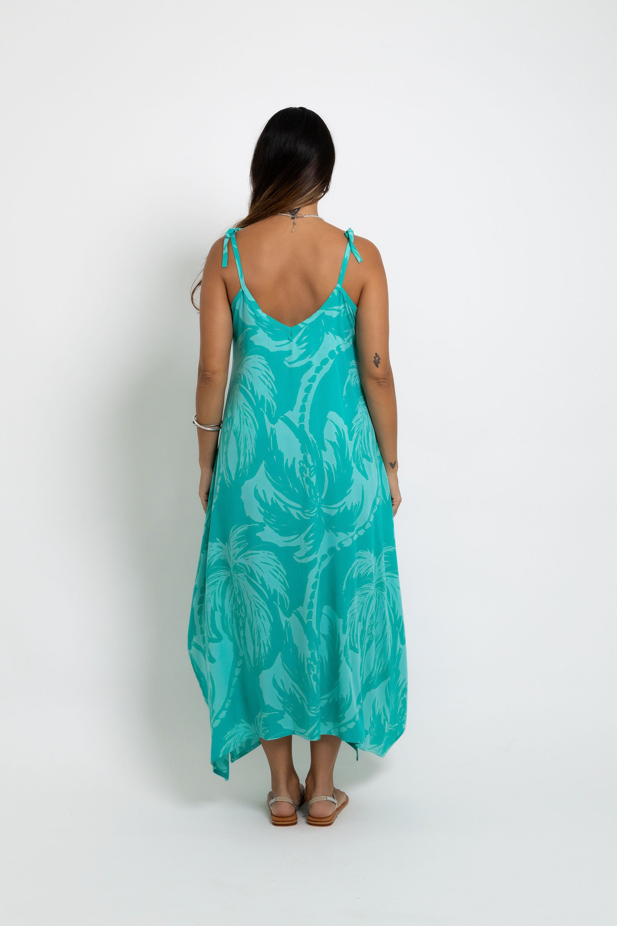 Jade Aqua Coconut Swell Motu Maxi Dress