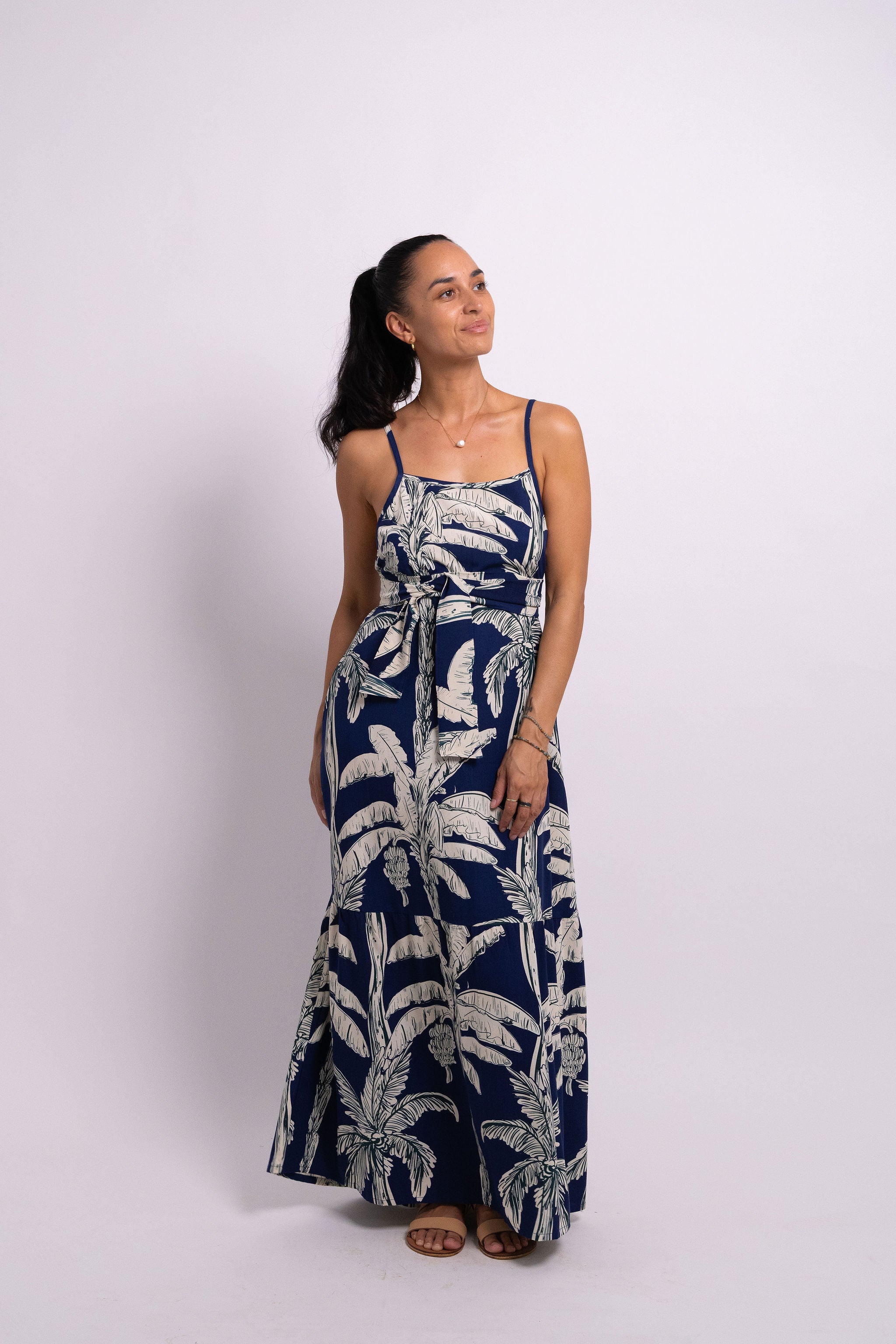 Navy Coco Palm Rama Maxi