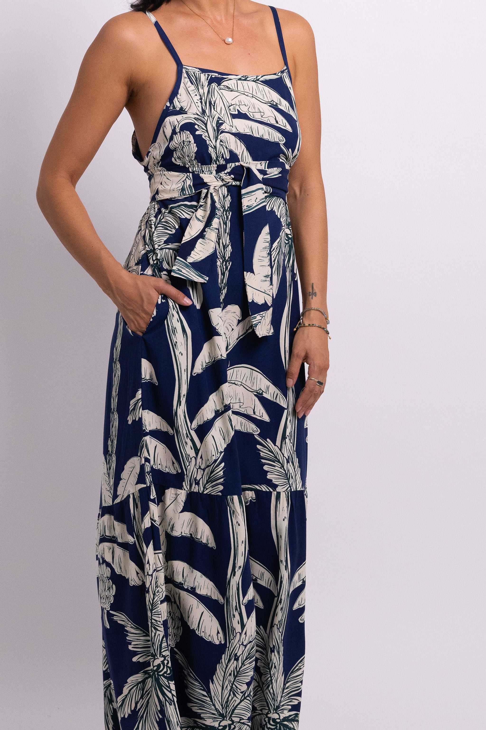 Navy Coco Palm Rama Maxi
