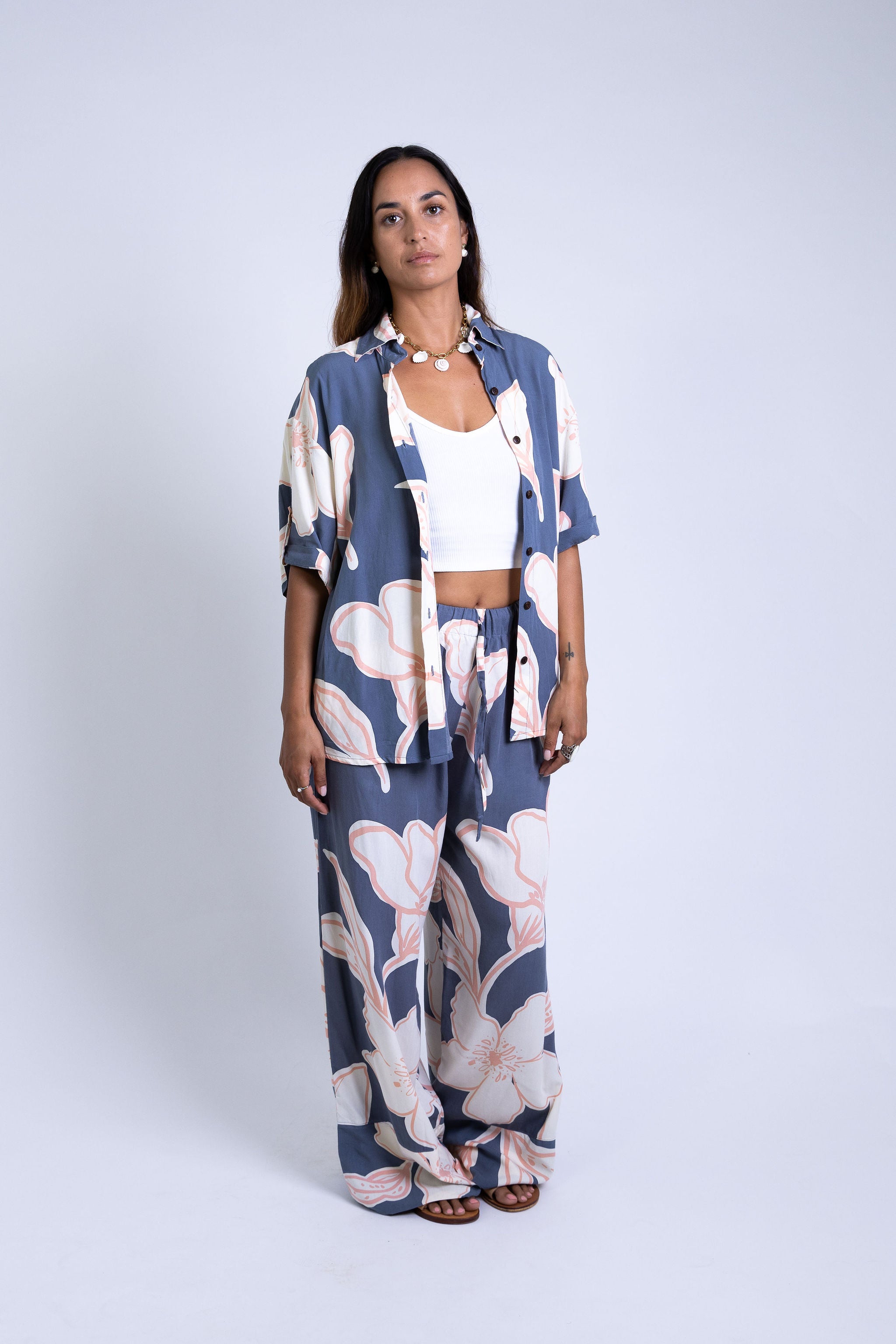 Navy Rara Scarlett Shirt