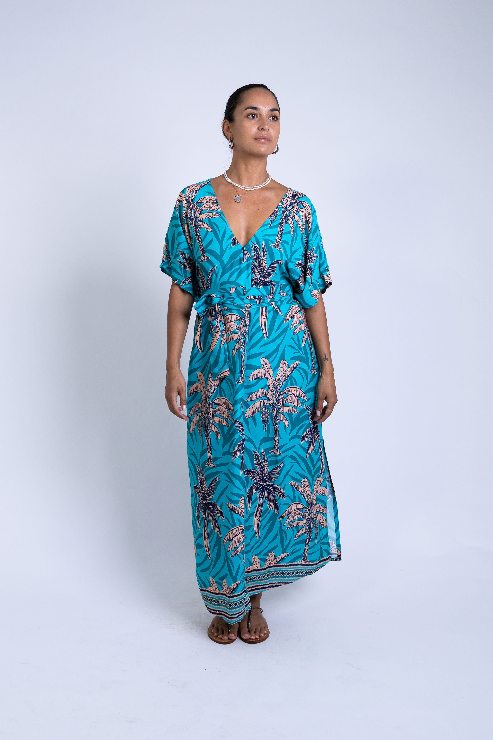 Teal Te Vene Mana Kaftan
