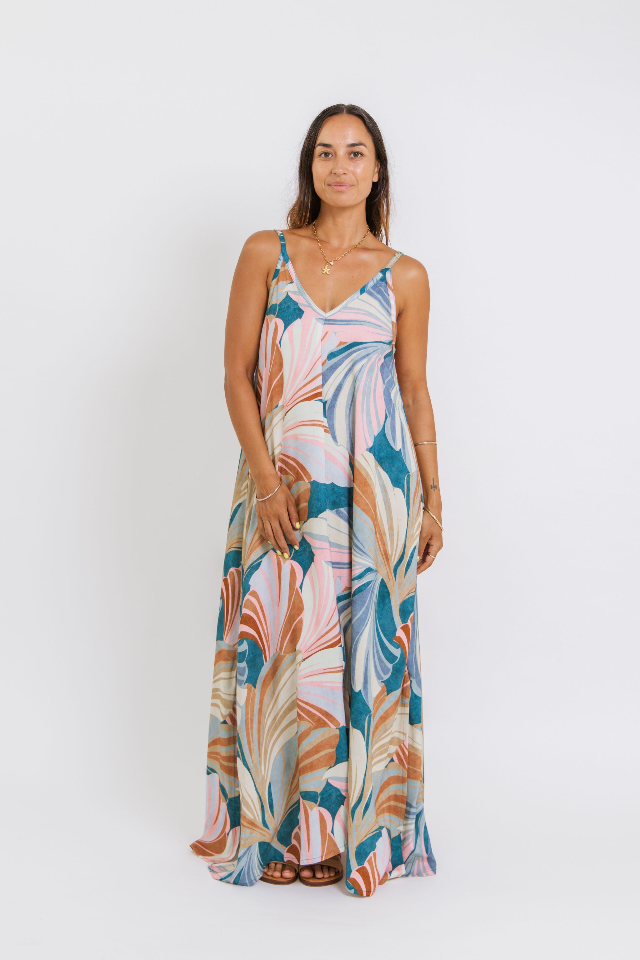 Summer Sunset Breeze Maria Maxi Dress