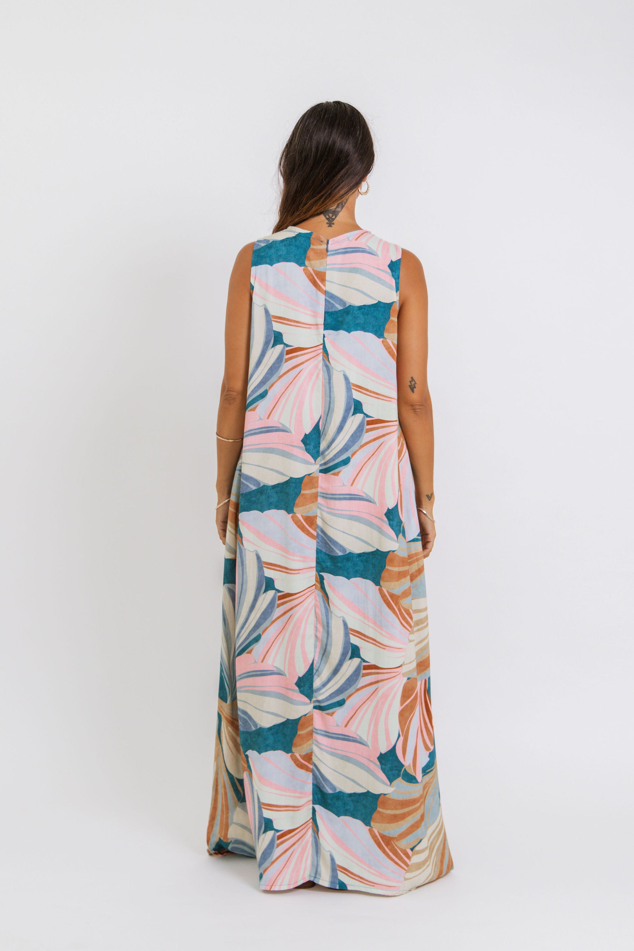 Summer Sunset Breeze Mere Maxi Dress