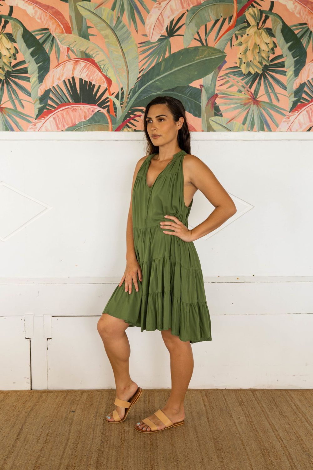 Kale Light Weight Mini Dress